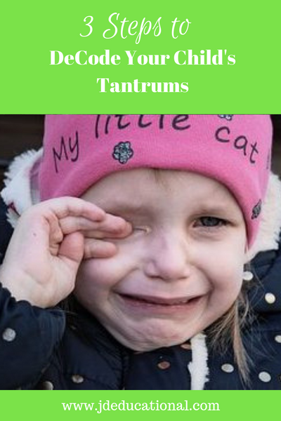 3 Steps to DeCode Your Child's Tantrums