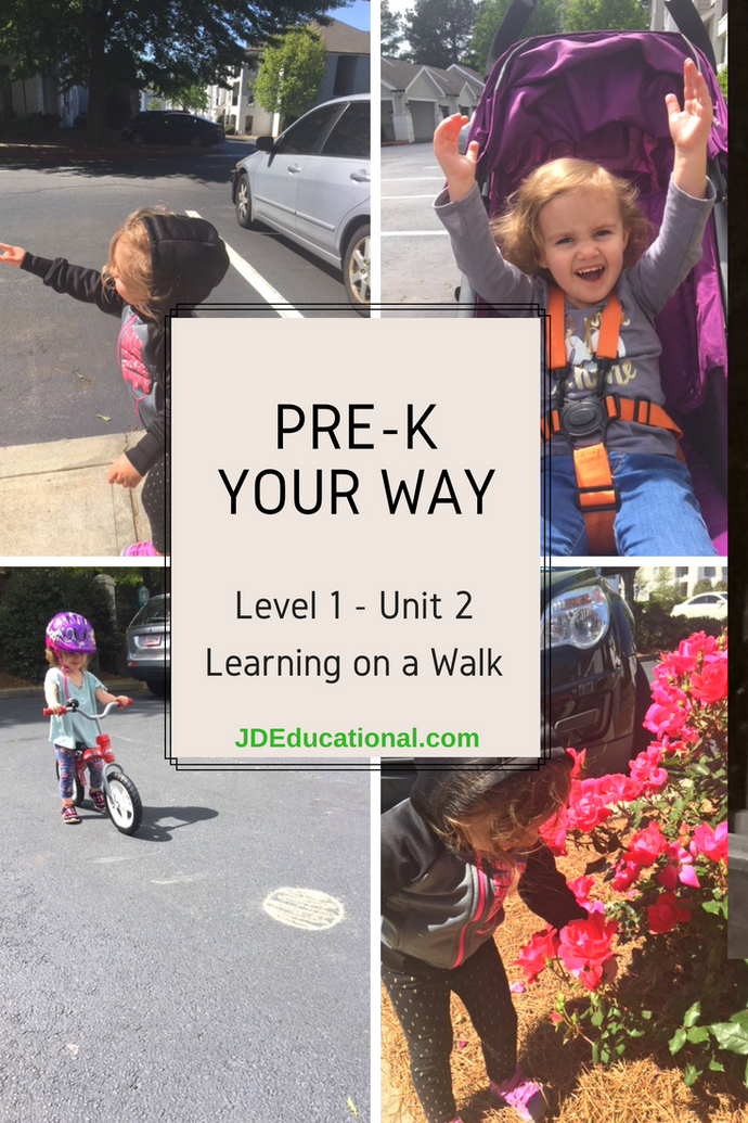 Level 1: Unit 2: Going On A Walk Activities