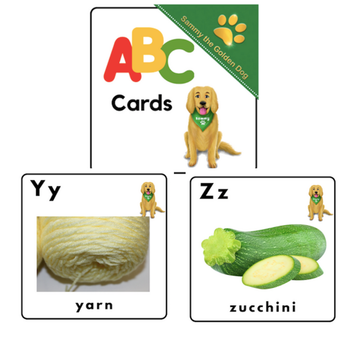 Sammy the Golden Dog ABC Flashcards